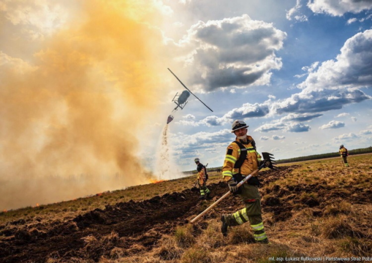 Pożar na terenie Biebrzańskiego Parku Narodowego. Nowe informacje